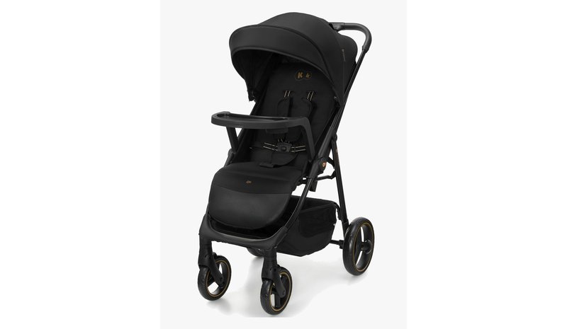 Kinderkraft Matkarattaat + Tarjotin, Onyx Black