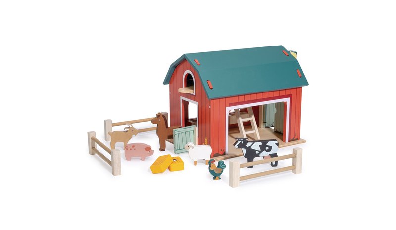 Mentari - Big Red Barn with Animals (MT7972)