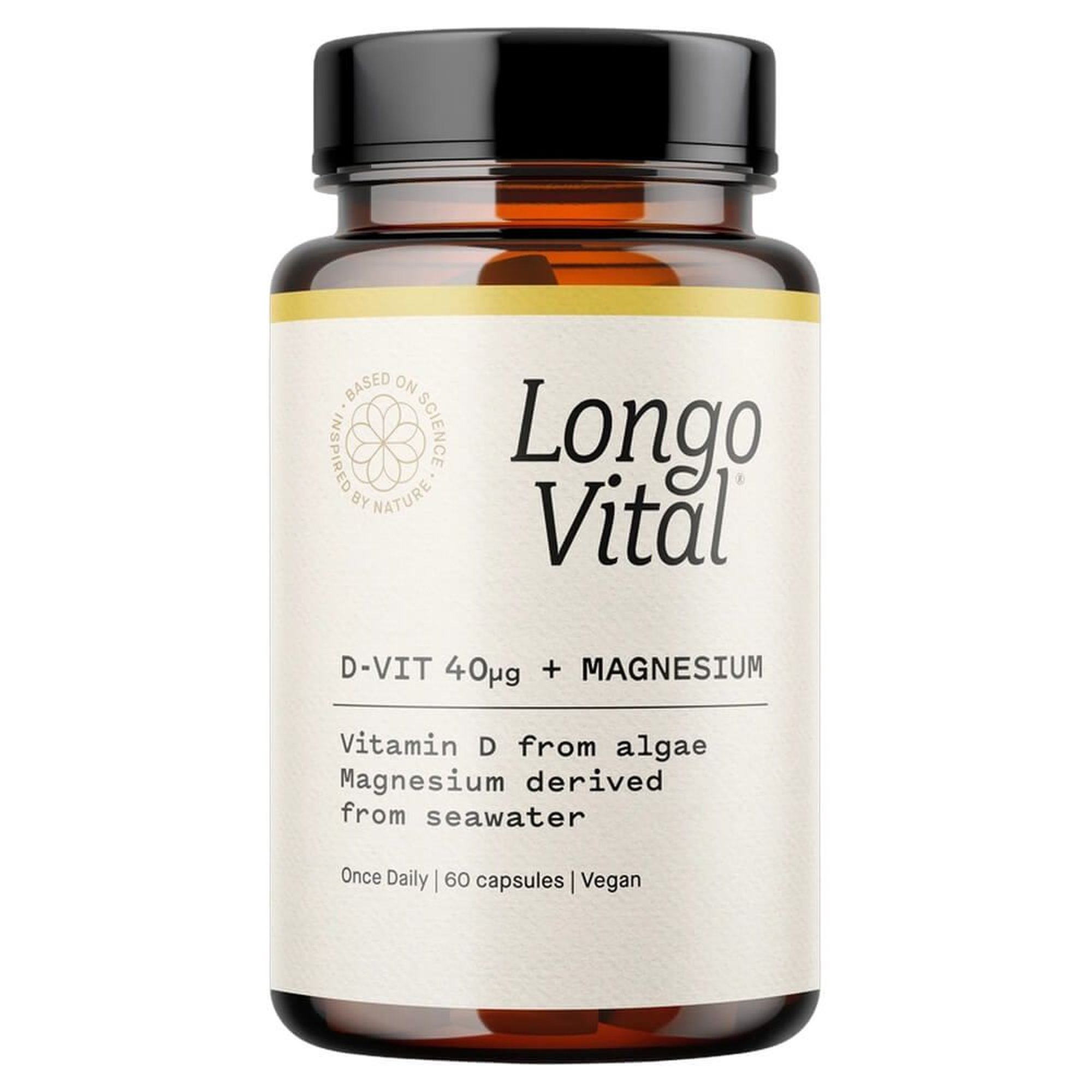 Longo Vital Daily Essentials D-vitamin + Magnesium 60 stk.