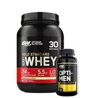 100 % Whey Gold Standard heraproteiini 700 g + Opti-Men, 90 tablettia