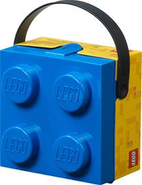 LEGO BOX W. HANDLE - BLUE