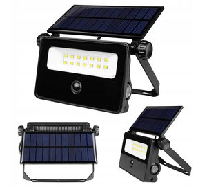 Solar Led kohdevalo liiketunnistimella, 10w, Ip54