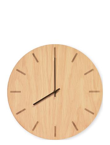 Hemverk - Light Oak Seinäkello 38 cm Vaalea tammi/Musta