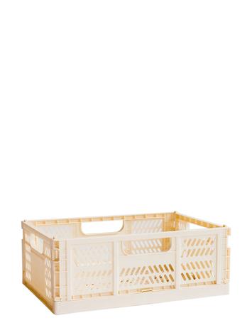 3 Sprouts Modern Folding Crate - Large Home Kids Decor Storage Storage Boxes Cream 3 Sprouts