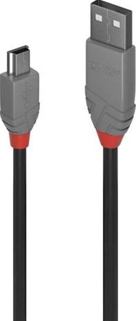 Lindy Anthra Line - USB cable - USB to mini-USB Type B - 20 cm