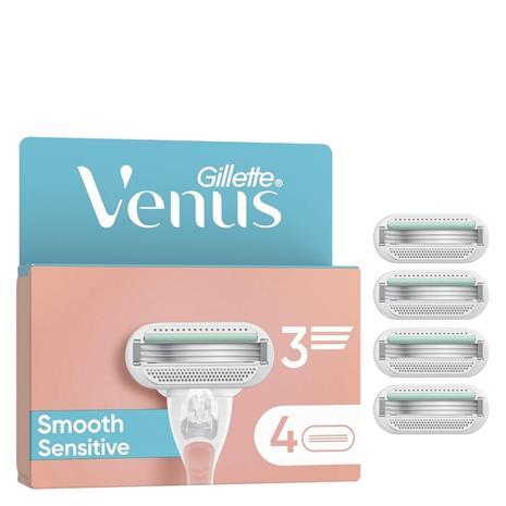 Gillette Venus Smooth Sensitive, vaihtoterät 4 kpl