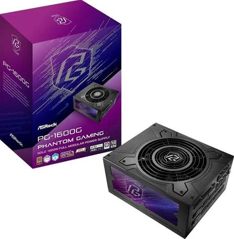 ASRock Phantom Gaming 1600W -virtalähde, 80 Plus Gold