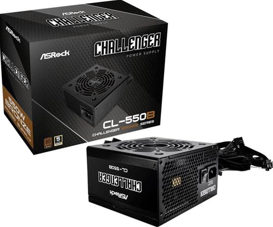 ASRock Challenger 550W -virtalähde, 80 Plus Bronze