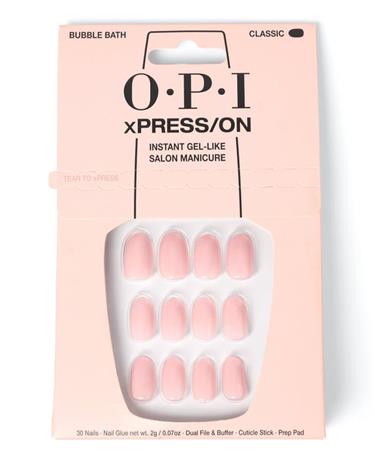 OPI xPRESS/ON Bubble BathÂ® Tekokynnet 1 kpl Medium Pink