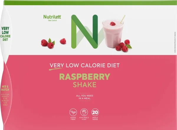 Nutrilett Raspberry Shake 20x35g VLCD-pirtelö