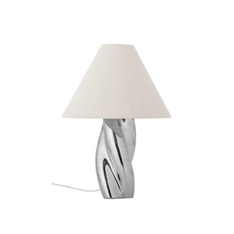 Bloomingville - Silva Table Lamp - Silver - Stoneware