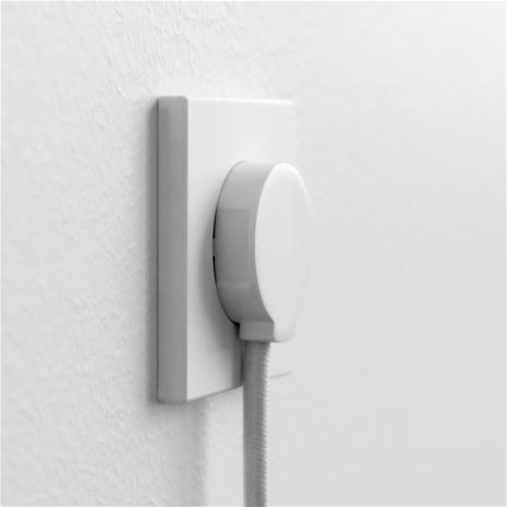 norm Schuko plug, matte white