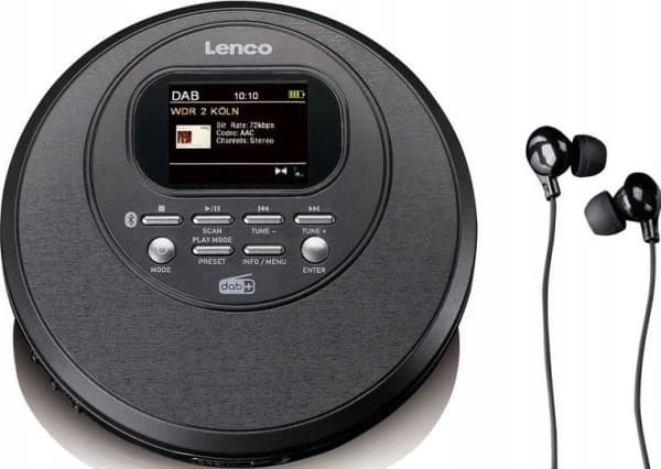 Lenco CD-500BK - Discman Bluetoothilla ja DAB+/FM-radiolla