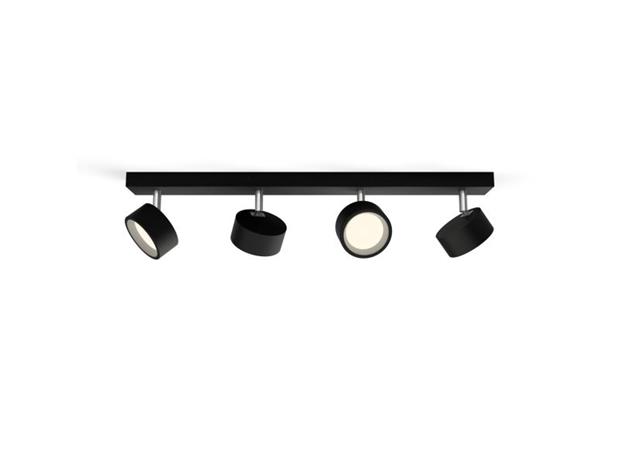 Philips - LED-kohdevalaisin BRACIA 4xLED/5,5W/230V musta