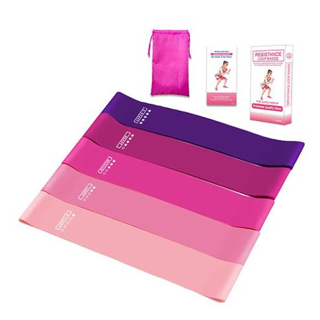 Harjoitushihnat kotiharjoitteluun, 5 kpl Pink