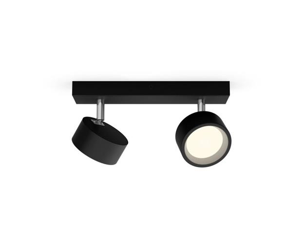 Philips - LED-kohdevalaisin BRACIA 2xLED/5,5W/230V musta