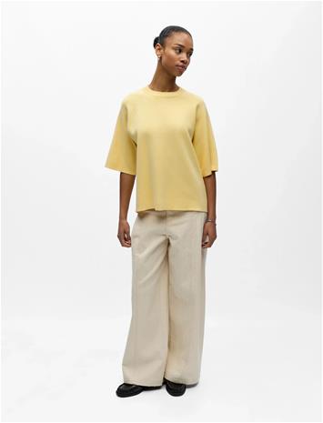 Object Objreynard 2/4 Knit Pullover Noos - Cream - XL