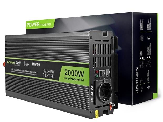 Green Cell invertteri 2000W 12V