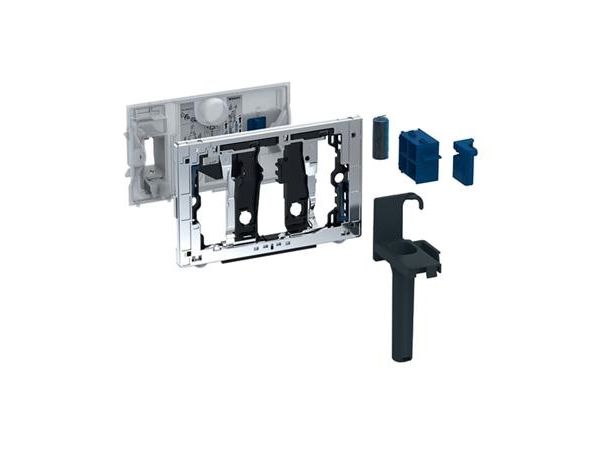 Geberit insert blue tabs chrome