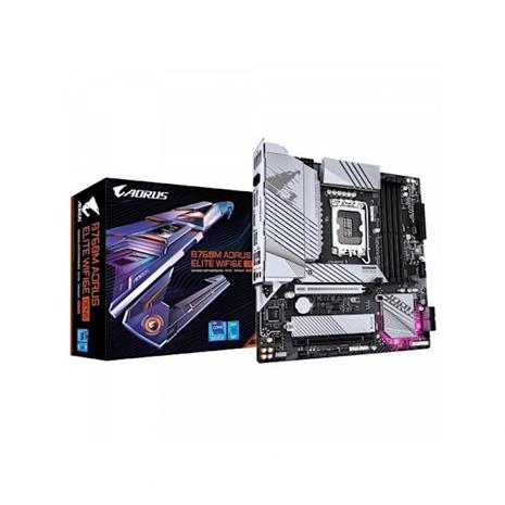 GIGABYTE AORUS B760M ELITE WIFI6E GEN5 Emolevy - Intel B760 - Intel LGA1700 socket - DDR5 RAM - Micro-ATX