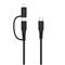 FIXED 2in1 Combo 60W USB-C/Lightning cable 2m - Black – kuva 2