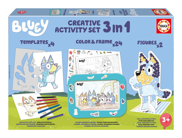 Educa Bluey Luova Puuhasetti 3-in-1