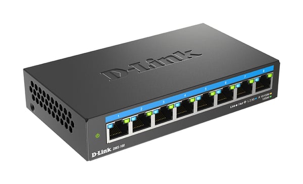 D-Link DMS-108/E 8-Port 2.5G Multi-Gigabit Desktop Switch