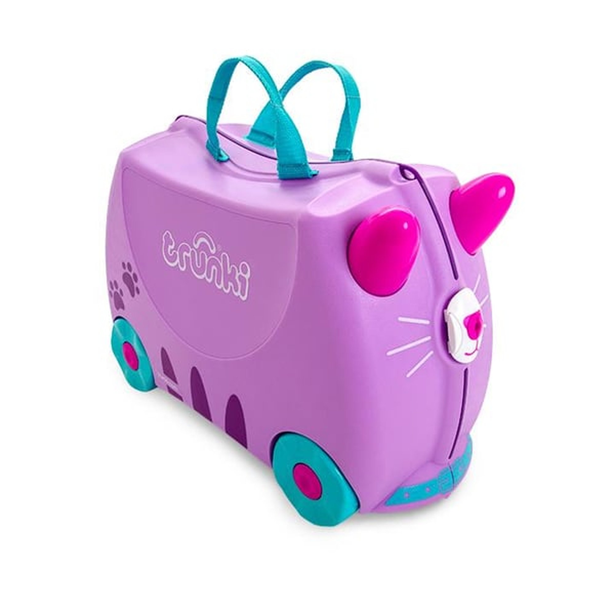 Trunki Cassie The Cat, 3 vuosi/vuosia, 4 renkaita, Sininen, Vaaleanpunainen