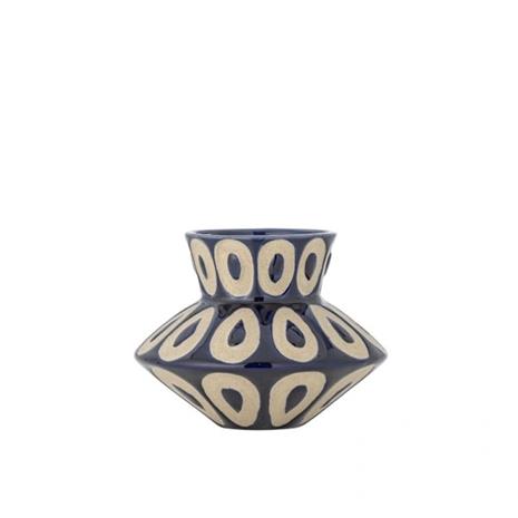 Bloomingville Bashir Vase - Navy - H12CM