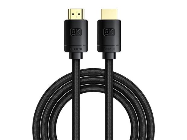 Baseus High Definition Series HDMI 2.1 cable 8K 60Hz 3D HDR 48Gbps 2m (black)