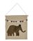 Smallstuff - Wall deco, elephants - 37x33 cm (40023-10) – kuva 2