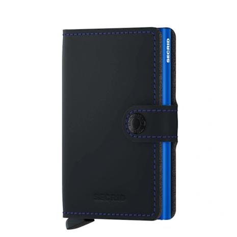Secrid Miniwallet Matte Black & Blue