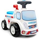 Falk Ambulanssi ride-on säilytystilalla, ratti ja äänitorvi