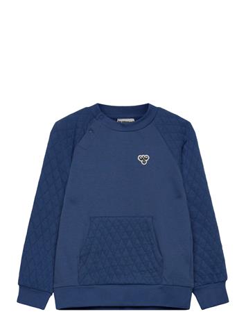 Hummel Hmlmini Loose Quilt Poc Sweatshirt - Blue - 110