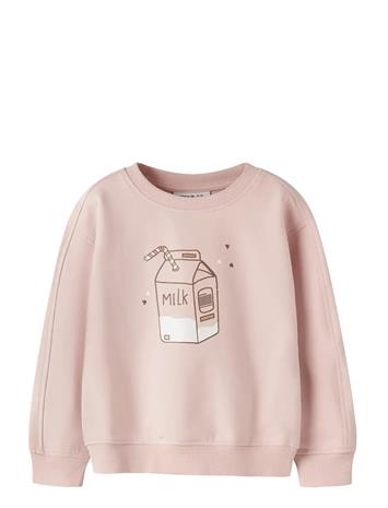 name it Nmfkiki Ls Rlx Sweat Unb - Pink - 116
