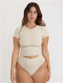 Organic Basics Smooth Tee - Cream - L
