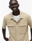 Tommy Hilfiger Utility Snap S/S Shirt - Beige - XXL