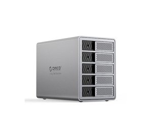 ORICO 9858T3 5 Big DAS Solution ProThunder Disk Array with Thunderbolt 3 for 5 x 2.5"/3.5" SATA HDD/SSD - Gray
