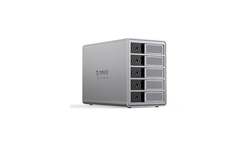 ORICO 9858T3 5 Big DAS Solution ProThunder Disk Array with Thunderbolt 3 for 5 x 2.5"/3.5" SATA HDD/SSD - Gray