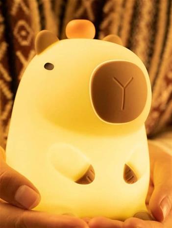 CAPYBARA-muotoinen valaisin Yö silikoni capybara lapsille TIMER