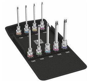 Hylsysarja Wera 8767 C HF 3; 1/2''; T20-T60; 9 kpl.