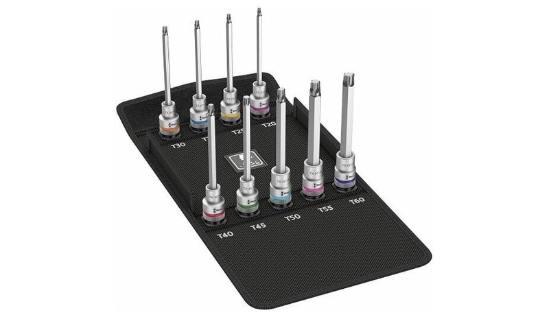 Hylsysarja Wera 8767 C HF 3; 1/2''; T20-T60; 9 kpl.