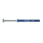 Nailonitappi ruuvilla RawlPlug R-FF1-N-10K300; 9,8x300 mm; 7,0x309 mm; SW13/T40; 10 kpl.