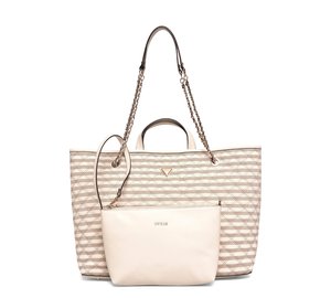 GUESS Giully Ii Large 2 In 1 Tote - Cream - ONE SIZE