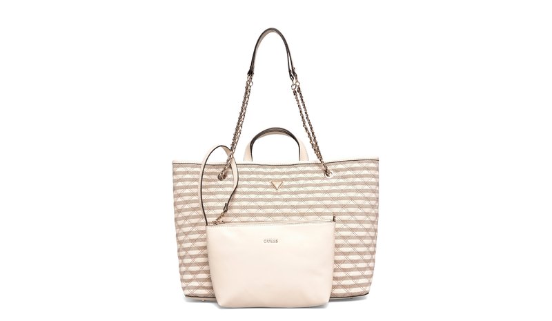 GUESS Giully Ii Large 2 In 1 Tote - Cream - ONE SIZE