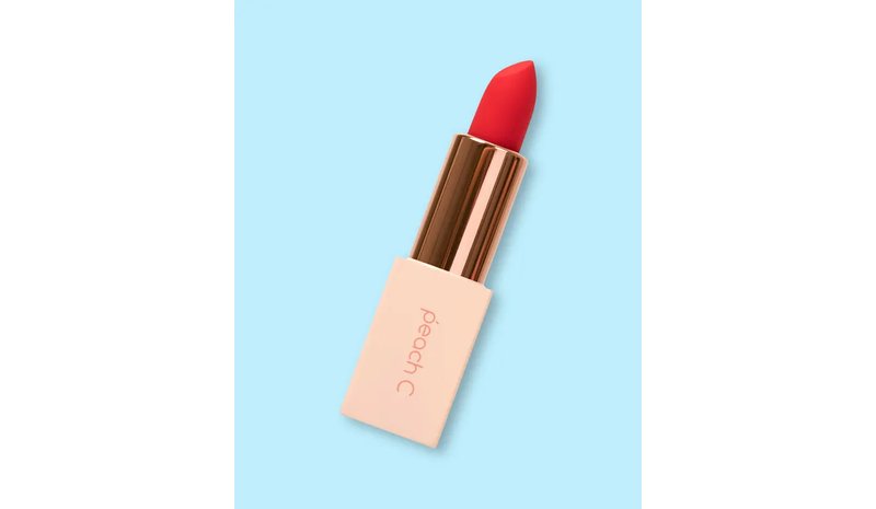 Peach C Easy Matte Lipstick - 3.6 g No.05 Dahlia Red