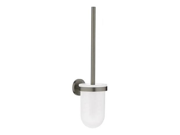 Grohe Essentials, WC-harja ja teline, Brushed Hard Graphite