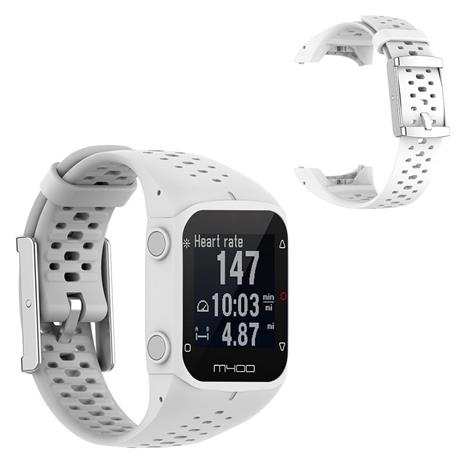 Polar M400 mukava silikoninen kellonauha - Valkoinen