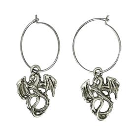 Earrings - Creoles - Dragon