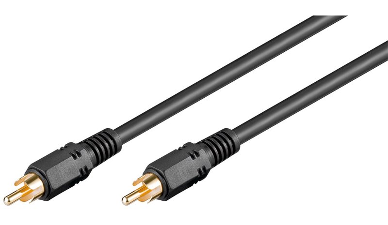 Pro RCA Mono Cable - Musta - 2m